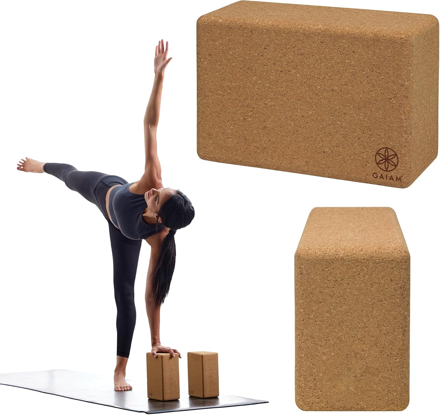 Gaiam Cork Yoga Brick