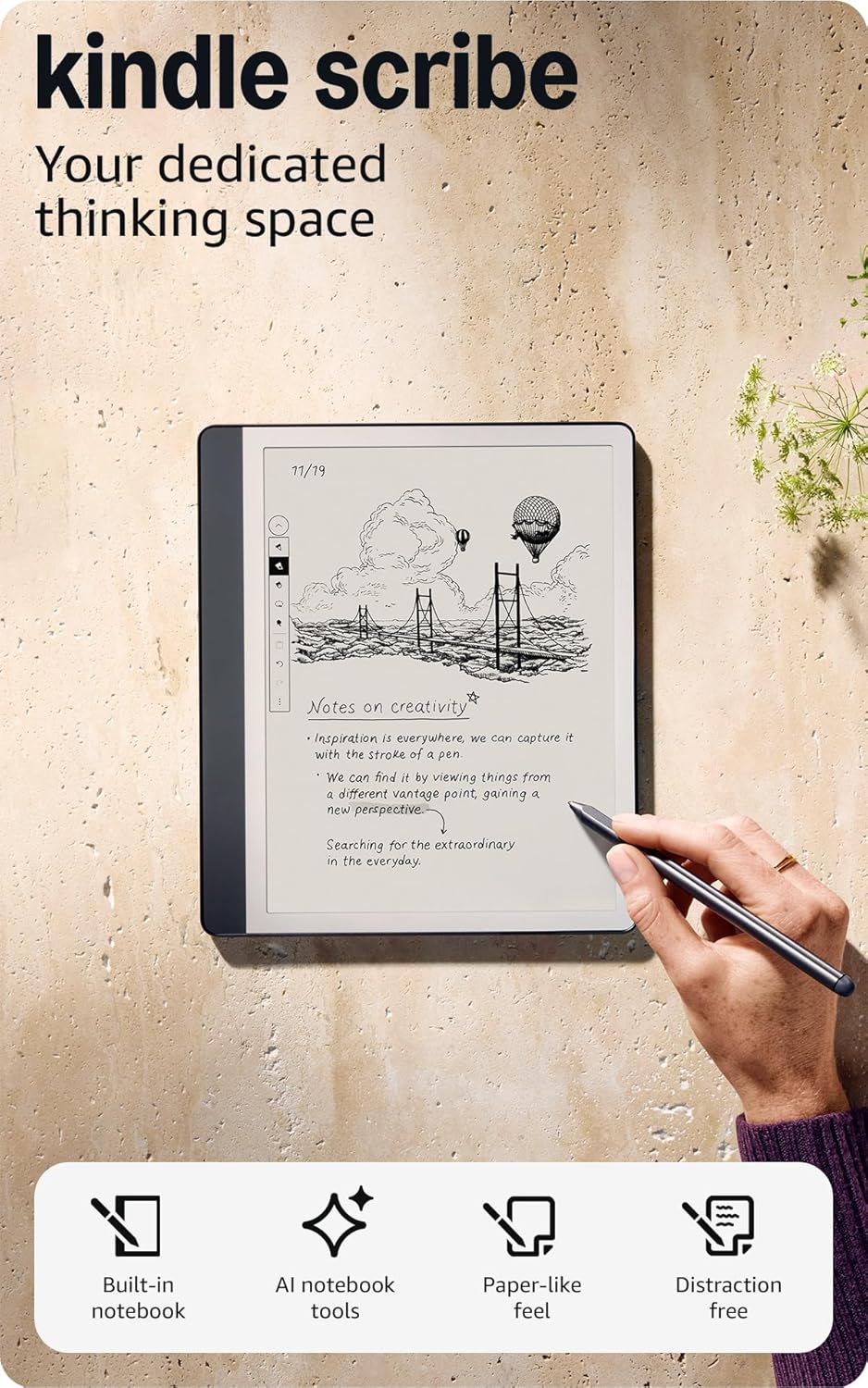 Kindle Scribe (16GB) — 10.2" Display with Pen