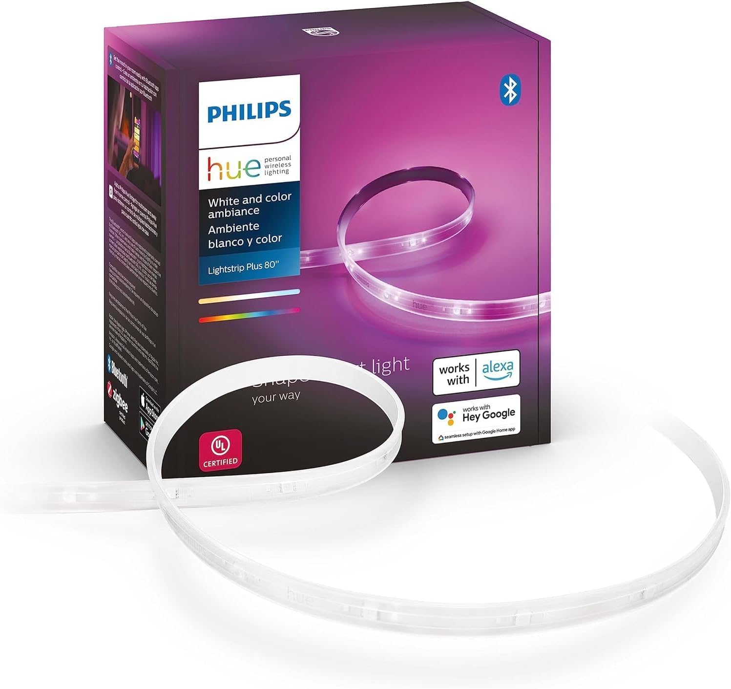 Philips Hue White & Color Ambiance A19 LED (4-Pack)
