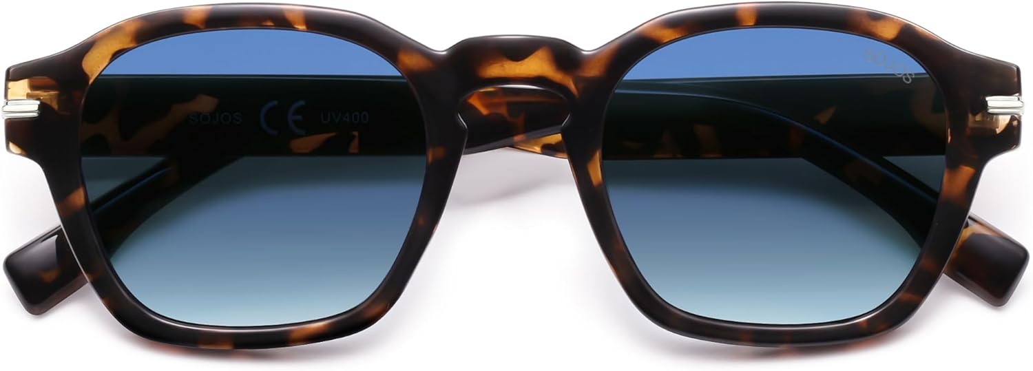 SOJOS Classic Square Polarized Sunglasses (UV400)